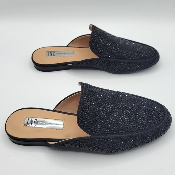 INC International Concepts Gannie Mules black 5 - Picture 7 of 11